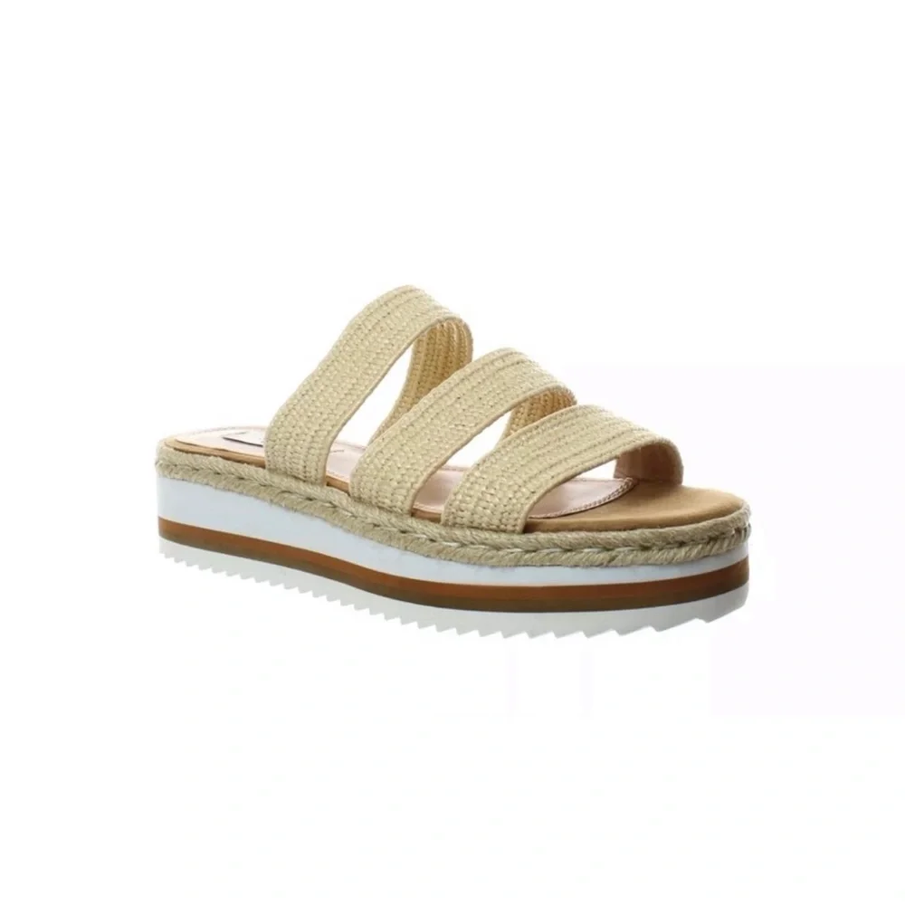Steve Madden Lancey Natural Espadrilles Size 6.5